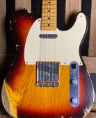 Fender Custom Shop Wildwood 10 55 Telecaster Heavy Relic Chocolate 3 Tone Sunburst